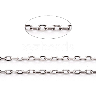 Tarnish Resistant 304 Stainless Steel Cable Chains CHS-D005-02P-1
