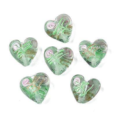 Handmade Transparent Lampwork Beads BLOW-D300-07D-1