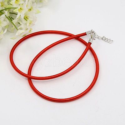 Silk Cord Necklaces Making NFS005-23-1