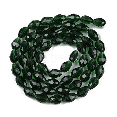 Transparent Glass Beads Strands X-EGLA-N013-T10mm-D15-1