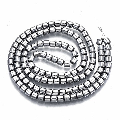Electroplate Non-magnetic Synthetic Hematite Beads Strands G-T114-61-P-1