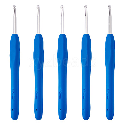 TPR Handle Aluminum Crochet Hook Needles TOOL-TA0001-13C-1