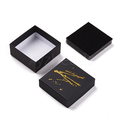 Hot Stamping Cardboard Jewelry Packaging Boxes CON-B007-01B-1