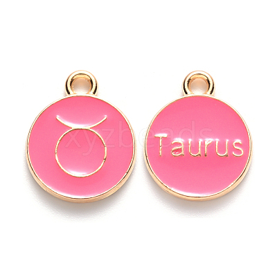 Alloy Enamel Pendants X-ENAM-S124-01A-03C-1