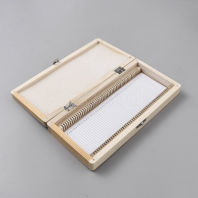 Iron Wood Storage Boxes CON-WH0095-154-1