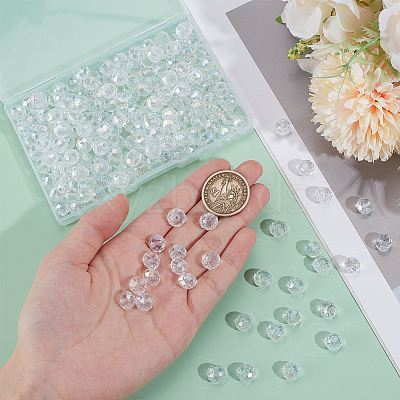 200Pcs Electroplate Glass Beads Strands GLAA-SP0001-35-1