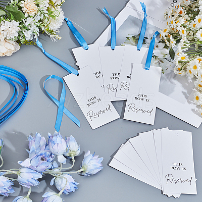 12Pcs Paper Seat Reserved Sign Hanging AJEW-SP0004-48A-1