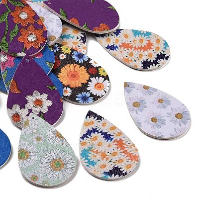 PU Leather Big Pendants FIND-T058-B-M-1