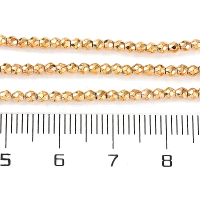 Electroplated Synthetic Non-magnetic Hematite Beads Strands G-H027-B01-01-1