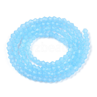 Imitation Jade Glass Beads Strands EGLA-A039-J2mm-D03-1