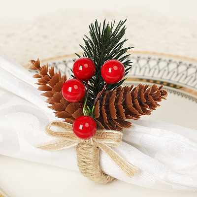 Christmas Plastic Napkin Rings XMAS-PW0001-283A-1