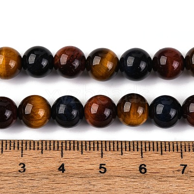 Natural Tiger Eye Beads Strands G-L446-02-8mm-1