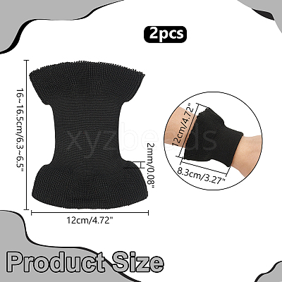 2PCS Nylon Knit Rib Bell Sleeve Cuff DIY-WR0003-96-1