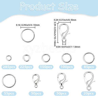 Zinc Alloy Lobster Claw Clasps FIND-SC0022-05-1