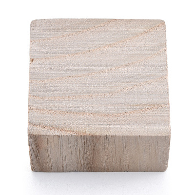 Unfinished Natural Wood Block WOOD-T031-01-1