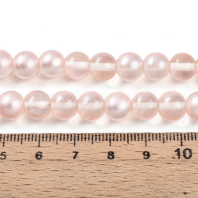 Baking Paint Transparent Glass Beads X1-DGLA-N011-8mm-03-1