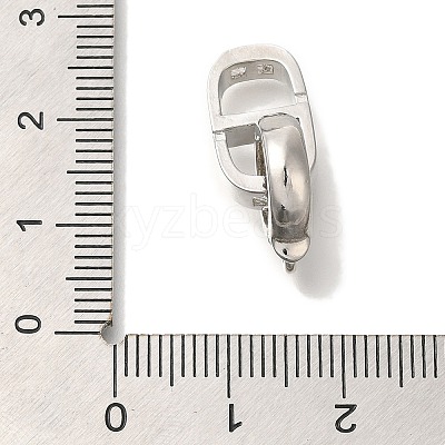 Brass Fold Over Clasps KK-K389-108P-1