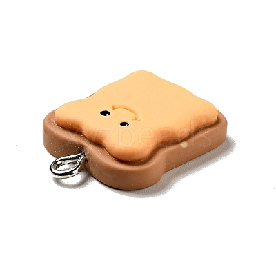 Opaque Resin Pendants X-RESI-G043-D01-1