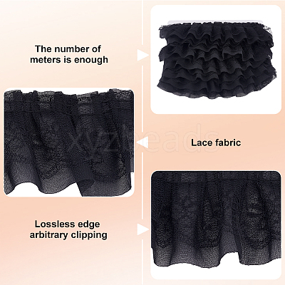 1Pc Polyester Lace Ribbon OCOR-MA0001-44B-1