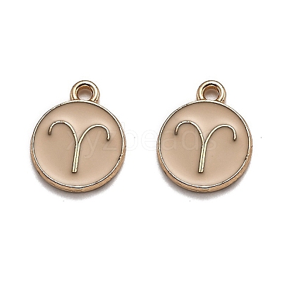Alloy Enamel Pendants ENAM-S124-01A-10A-1