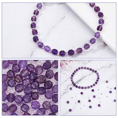 1 Strand Natural Amethyst Beads Strands G-FH0002-22-1