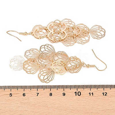 Brass Dangle Earrings EJEW-B157-02C-G-1