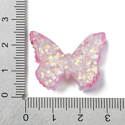 Spray Painted Resin Decoden Cabochons RESI-C045-07E-1