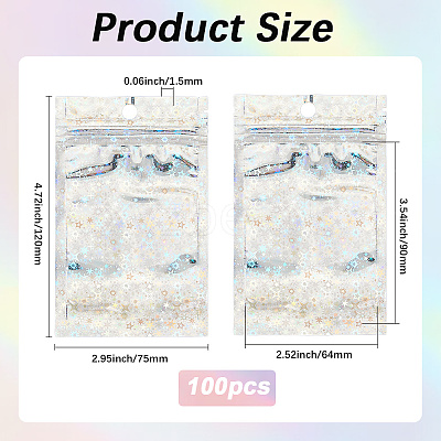 100Pcs OPP Cellophane Bags OPP-WH20001-05A-01-1