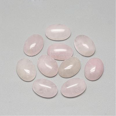 Natural Rose Quartz Cabochons G-R415-14x10-48-1