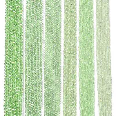 Electroplate Glass Beads Strands EGLA-A044-T4mm-B09-1
