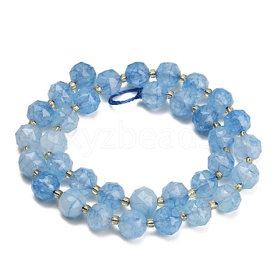 Dyed Imitation Jade Glass Beads Strands GL-Z001-02A-01-1