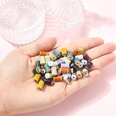 20Pcs Handmade Porcelain Beads PORC-YW0001-45A-1