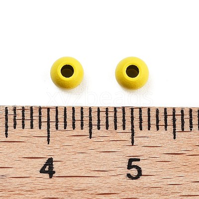 Spray Painted 202 Stainless Steel Beads STAS-G340-01F-1