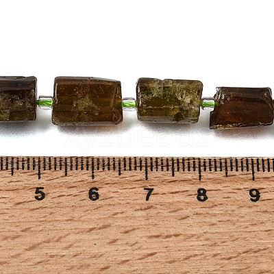 Natural Green Garnet Beads Strands GG-CBA8682-A10-1