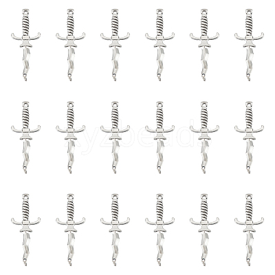 30Pcs Tibetan Style Alloy Connector Charms TIBEP-UN0001-09-1