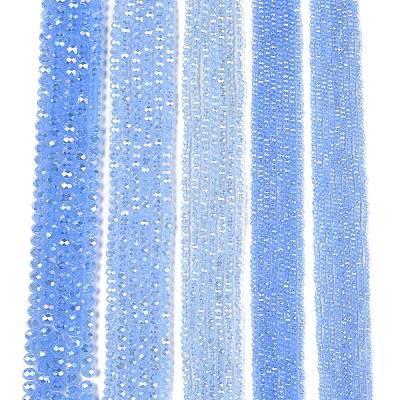 Electroplate Glass Beads Strands EGLA-A044-J8mm-B03-1