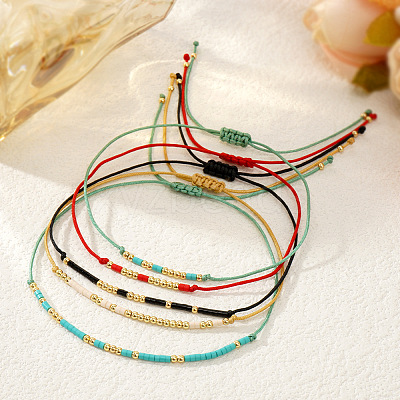 Glass Bead Bracelet Sets for Women PH1817-1