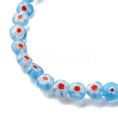 Handmade Millefiori Lampwork Beads Strands LAMP-G164-11D-1