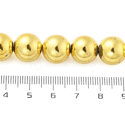 Synthetic Magnetic Hematite Beads Strands G-M095-B01-01G-1
