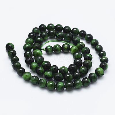 Natural Tiger Eye Beads Strands G-F561-6mm-B01-1
