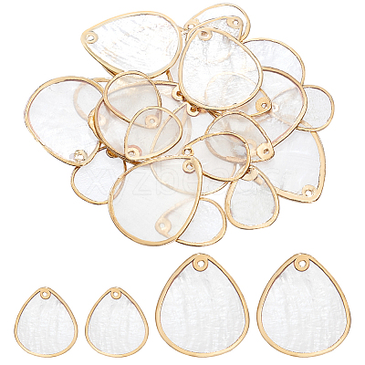 24Pcs 2 Styles Shell Pendants FIND-GA0004-51-1