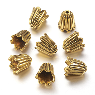 Tibetan Style Caps TIBEB-00864-AG-R-1