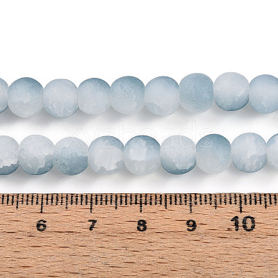 Crackle Glass Beads Strands GLAA-N009-8mm-06-1