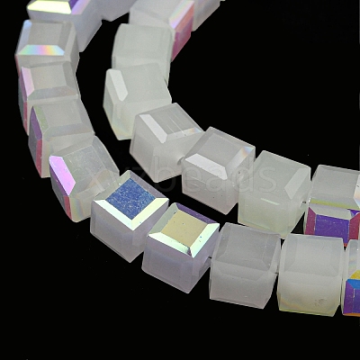 Electroplate Glass Beads Strands EGLA-M031-01A-HR11-1