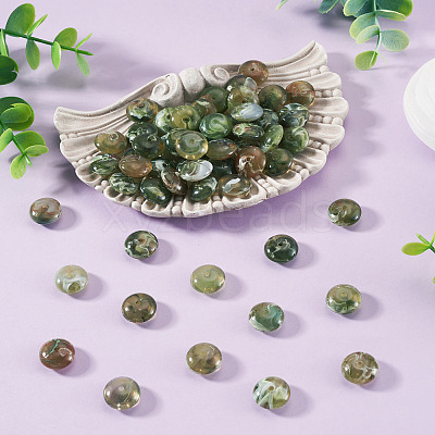 80Pcs 61G Acrylic Imitation Gemstone Beads MACR-TADJ0001-10C-1