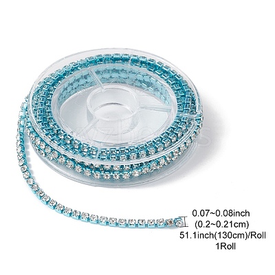 Electrophoresis Brass Rhinestone Strass Chains CHC-YW0001-05D-1