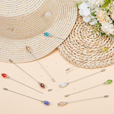 10Pcs Brass Brooches JEWB-CP00005-1