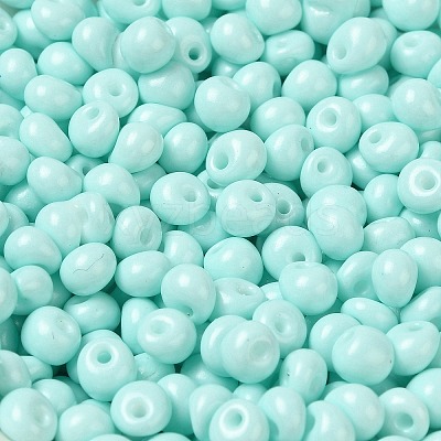 6/0 Opaque Baking Paint Glass Seed Beads SEED-M012-02A-04-1