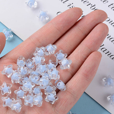 Transparent Acrylic Beads TACR-S152-01A-SS2113-1
