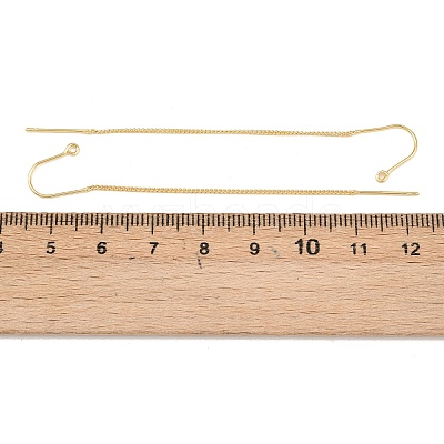 Brass Stud Earring Findings KK-H536-06G-1